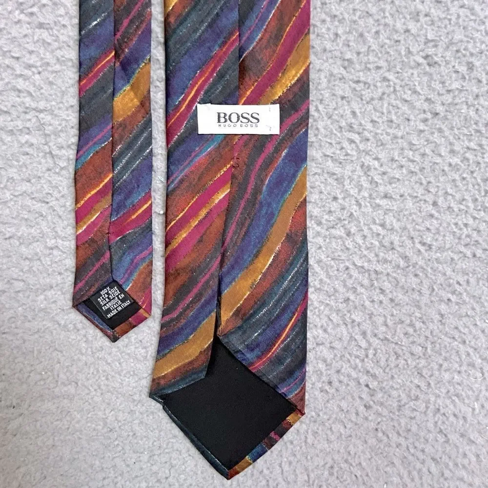 Hugo Boss Multicolor Striped Men's Tie silk